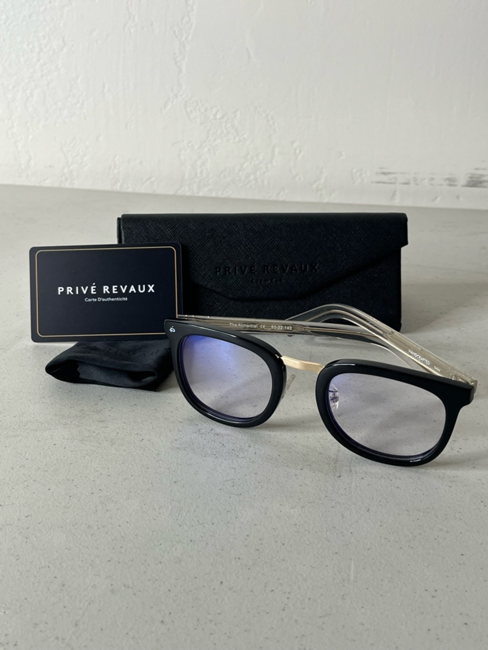 Privé Revaux The Authority Black & Clear blue light glasses